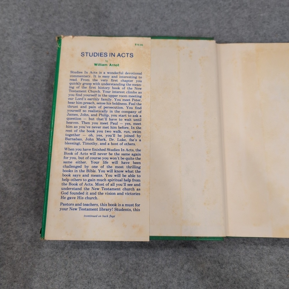 Studies in Acts William Arnot Kregel Publications 1978 Hardcover Book Commentary - Picture 3 of 8